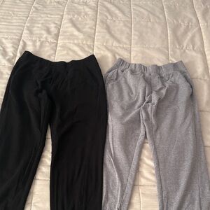 New York & Company Black and Gray Joggers